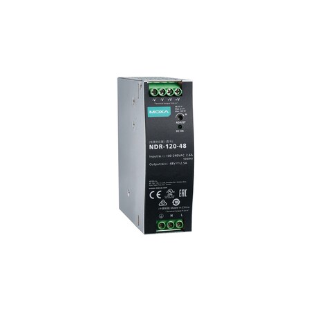 120 W/2.5 A Din-Rail 48 Vdc Power Supply, Universal 90 To 264 Vac